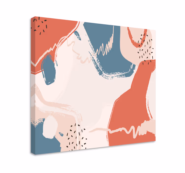 Quadro decorativo para sala Formas abstratas de arte de parede - TenStickers