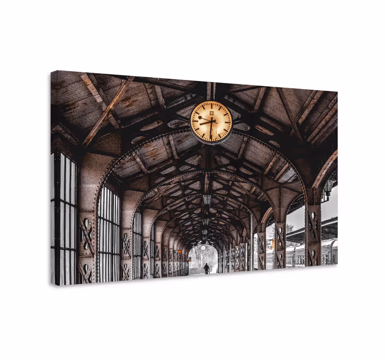 Quartos de cidades estação de trem histórica - TenStickers