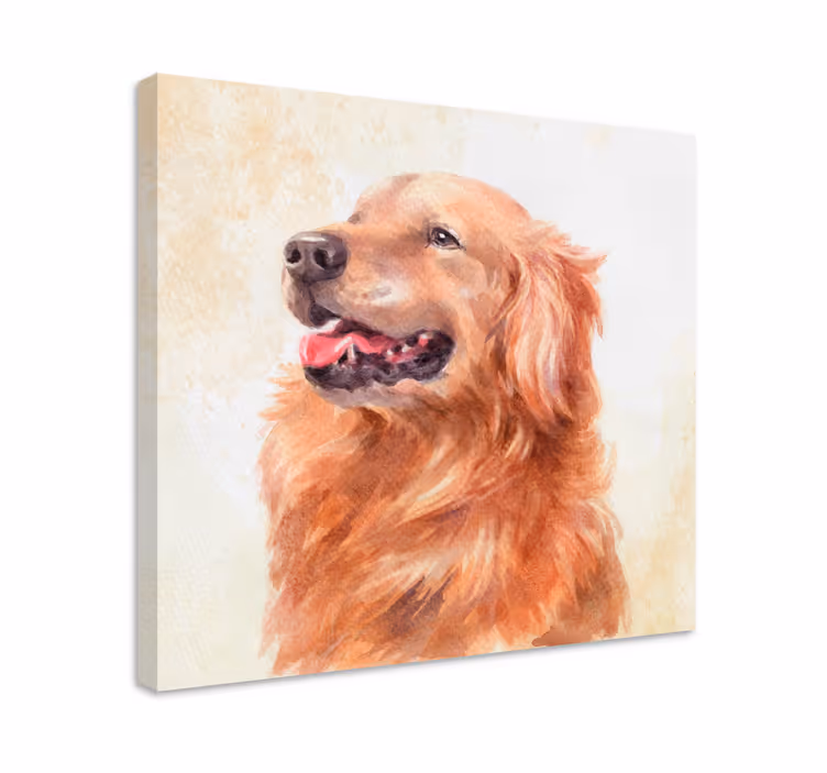 Quadro de cães cão estilo aquarela - TenStickers