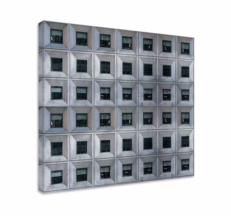 Quadro 3D Arquitetura brutalista - TenStickers