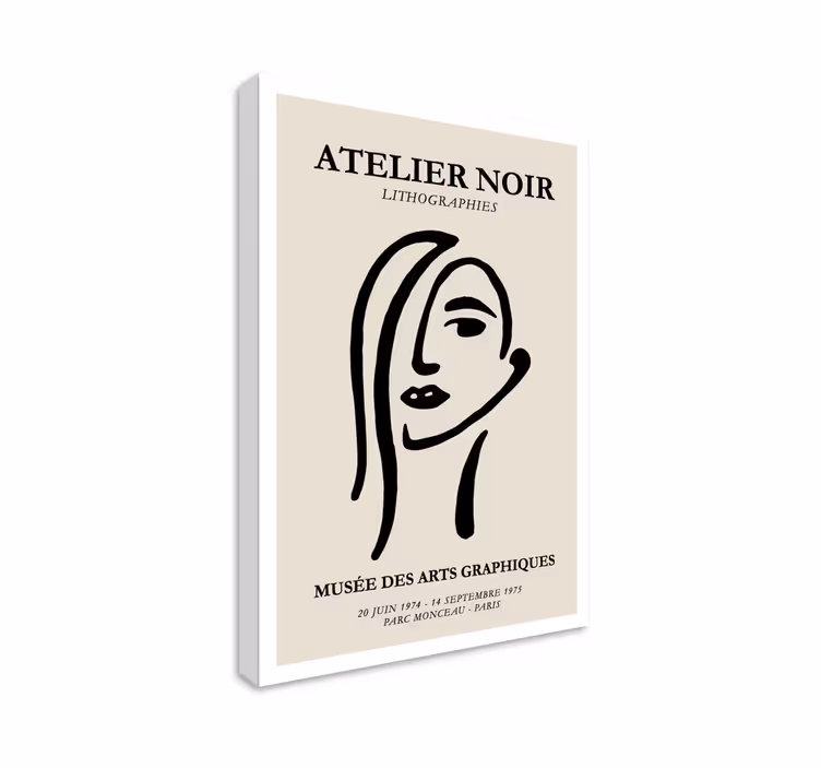 Quadro de arte Atelier noir - TenStickers