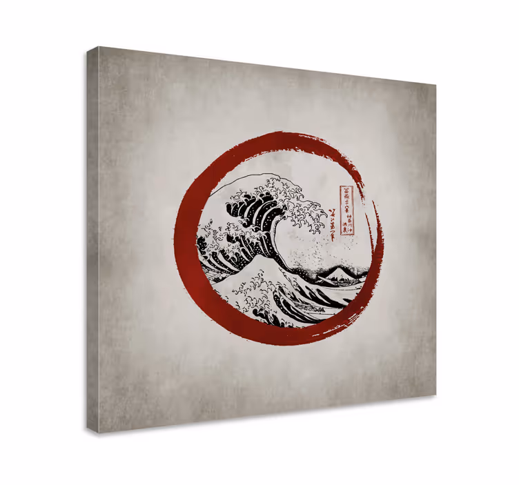 Quadro de arte A grande onda de kanagawa - TenStickers
