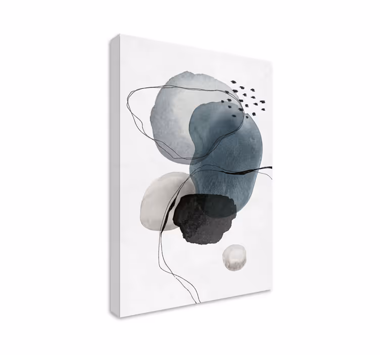Quadro de arte formas abstratas - TenStickers