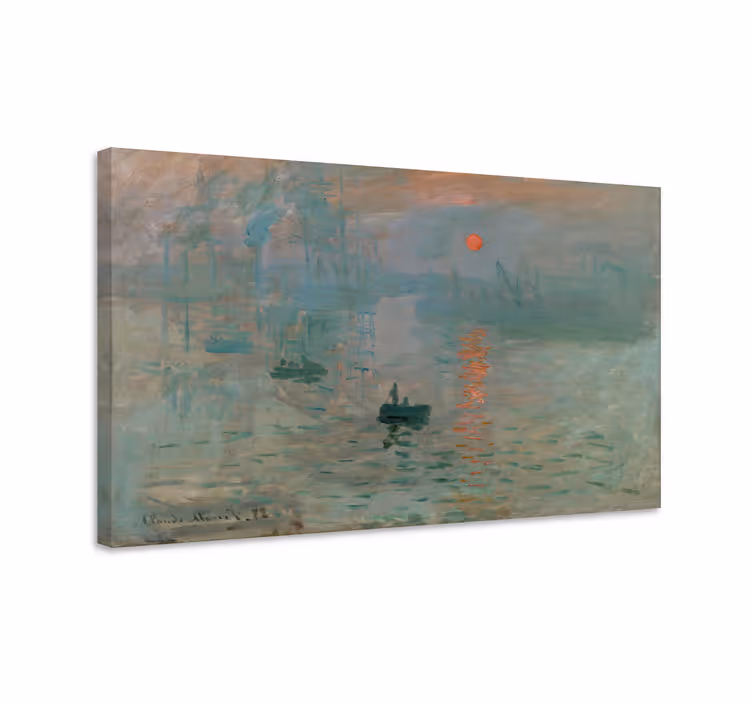 Quadro de arte impressão do Nascer do Sol de MonetUma pintura imp - TenStickers