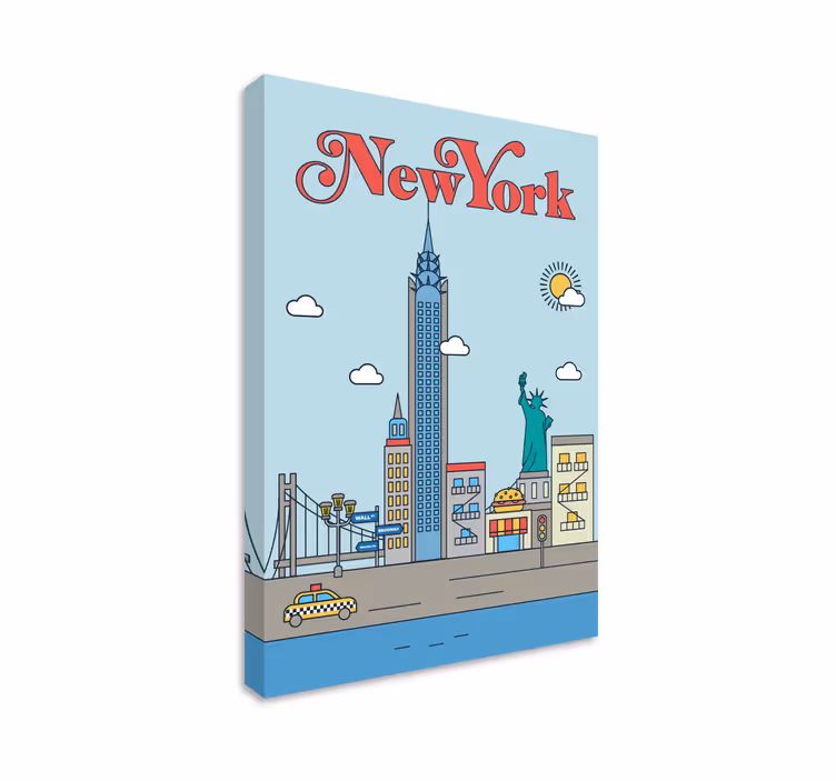 Quartos de cidades nova Iorque - TenStickers