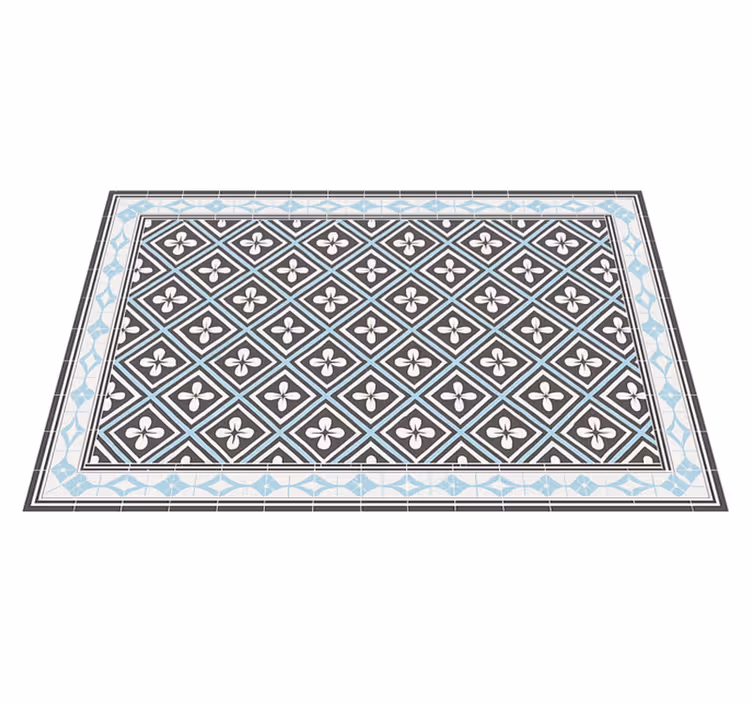 Tapete vinílico para exterior design de azulejos geométricos - TenStickers