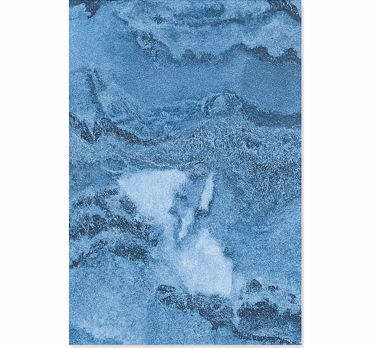 Tapete de vinil mármore textura azul profunda - TenStickers
