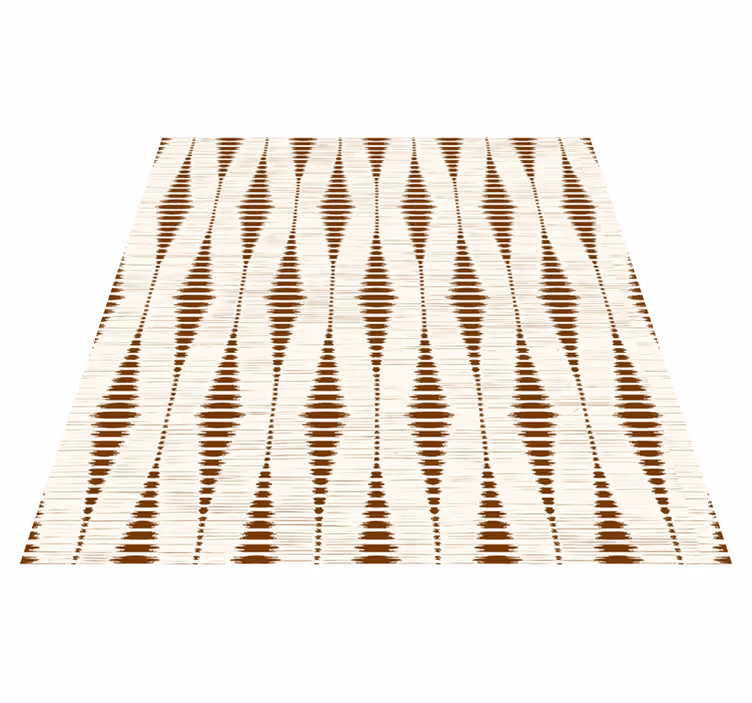 Tapete vinílico geométricas marrom chocolate ikat - TenStickers