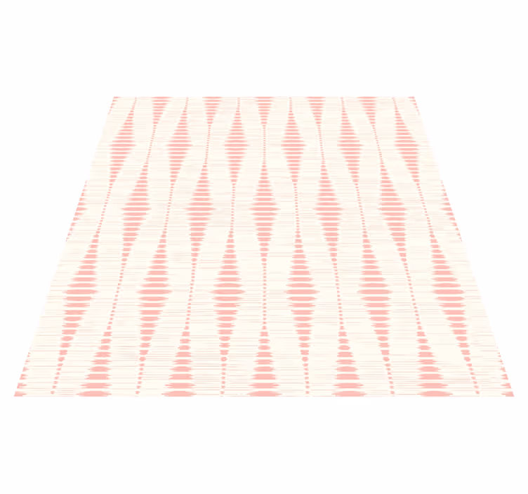 Tapete vinílico geométricas rosa pastel ikat - TenStickers