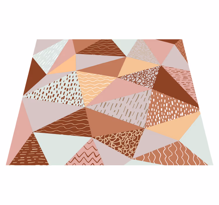 Tapete vinílico geométricas composição de triângulos - TenStickers