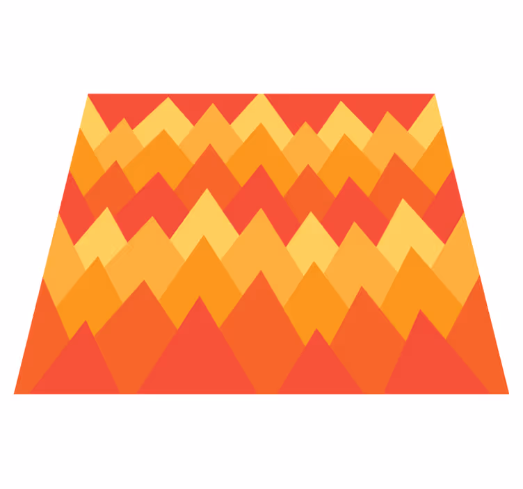 Tapete vinílico geométricas montanhas abstratas geométricas - TenStickers