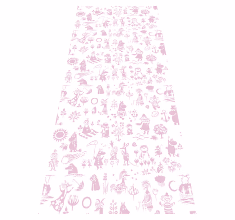 Tapete vinílico quarto momi rosa - TenStickers