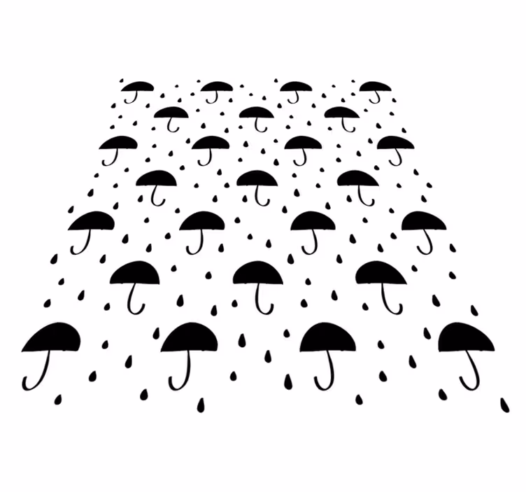 Tapete vinílico geométricas gotas de chuva confete - TenStickers
