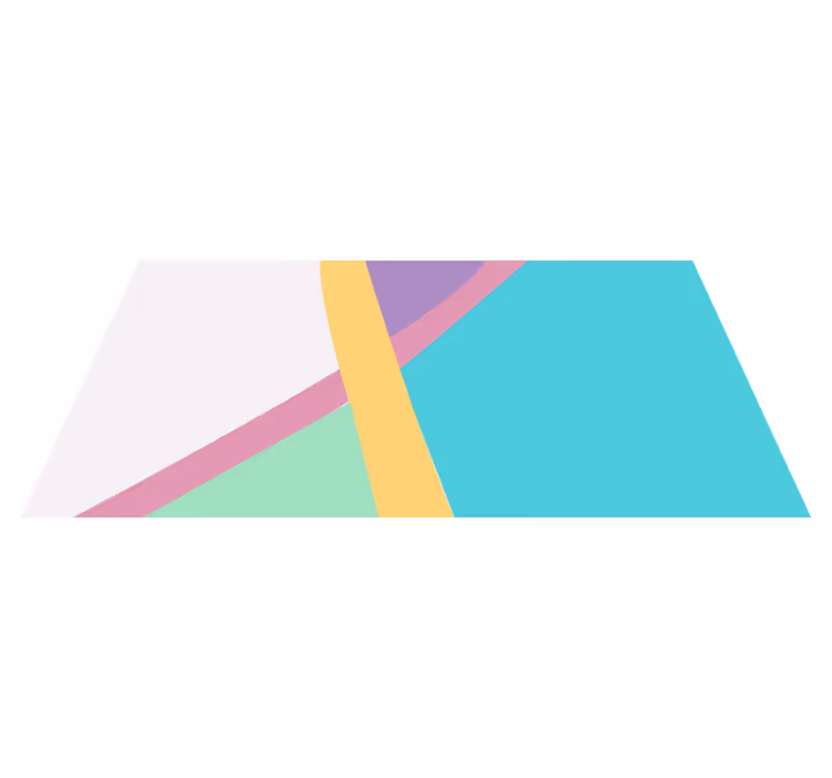 Tapete vinílico geométricas blocos de cor vibrantes - TenStickers