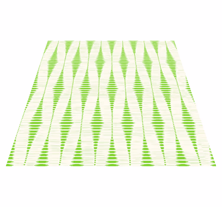 Tapete vinílico geométricas ikat verde rabaul - TenStickers