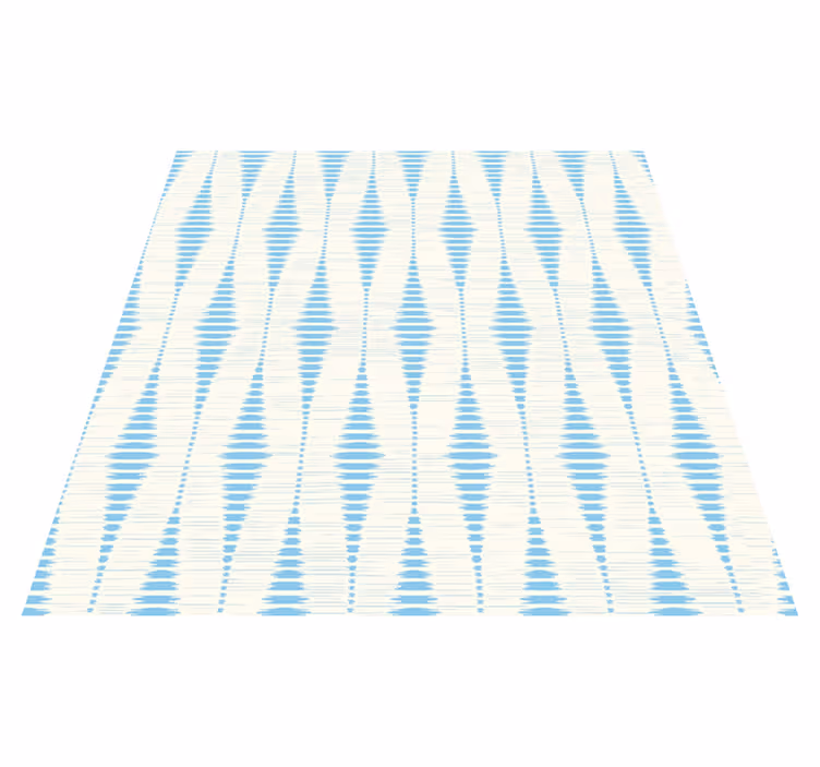 Tapete vinílico geométricas azul claro ikat - TenStickers