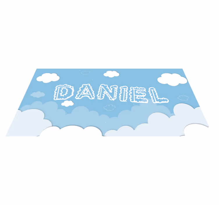 Tapete de vinil personalizável para bebés céu azul - TenStickers