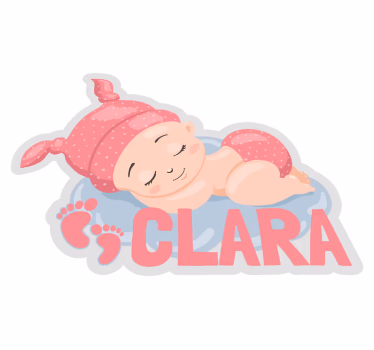 Tapete de vinil personalizável para bebés Dorminhoco - TenStickers