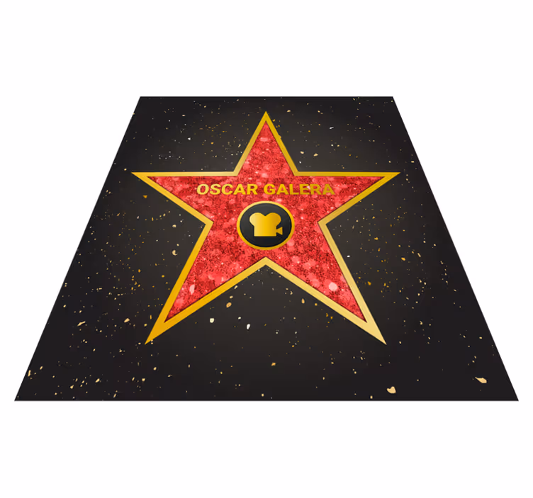 Tapete de vinil personalizável estrela de hollywood - TenStickers