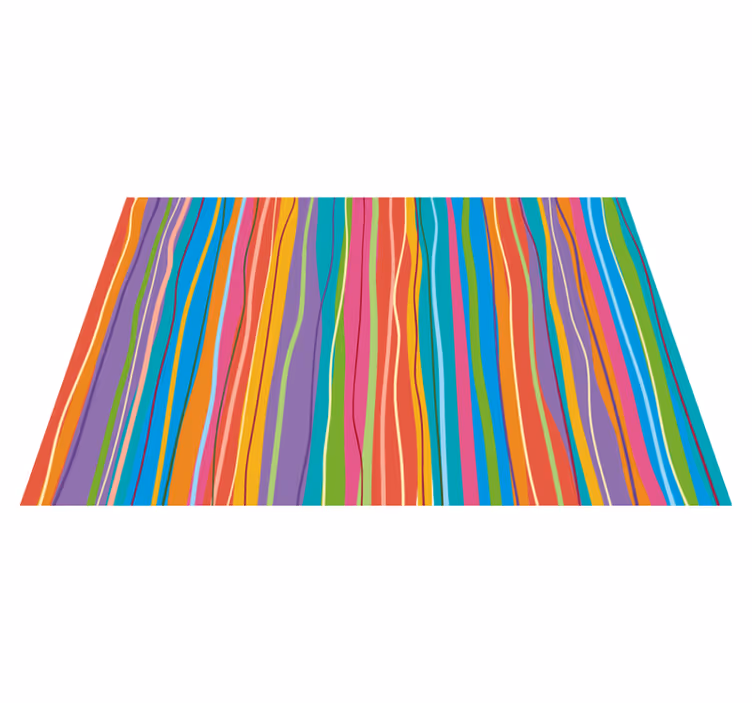 Tapete de vinil moderno com riscas coloridas deslumbrantes - TenStickers