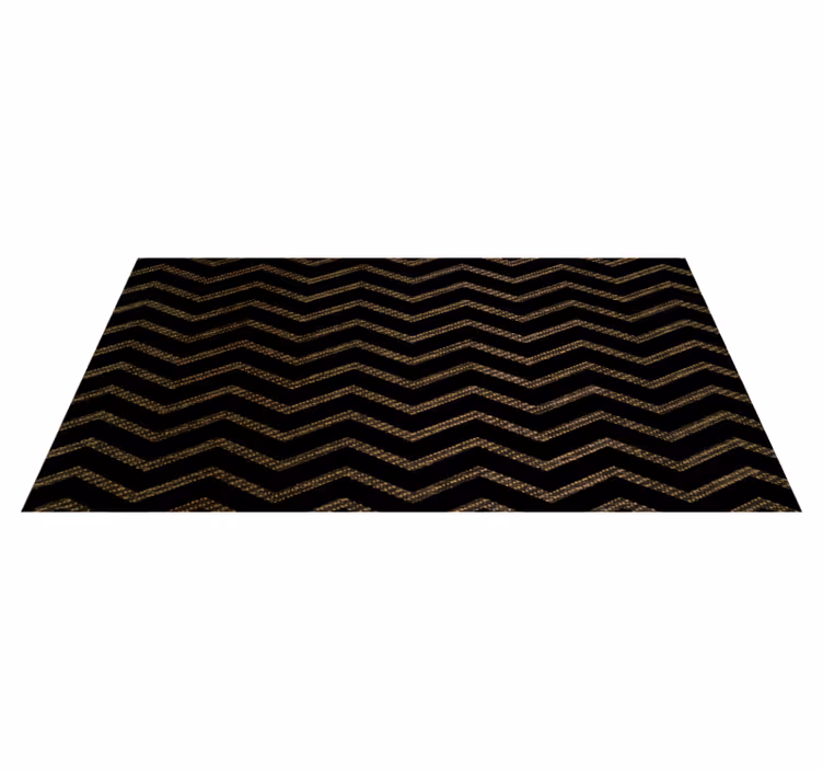 Tapete de vinil de riscas zig zag escuro - TenStickers