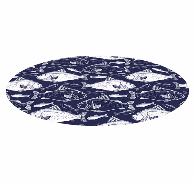 Sob peixes do mar animal tapete de vinil - TenStickers