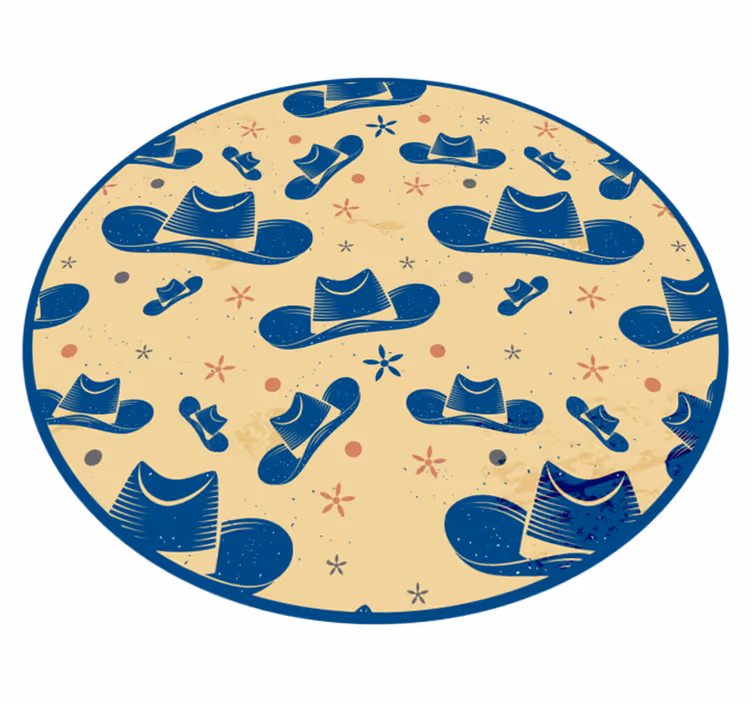 Chapéu de cowboy crianças tapete de vinil - TenStickers