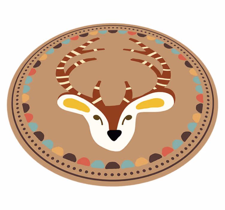Tapete de vinil animal de veado outono - TenStickers