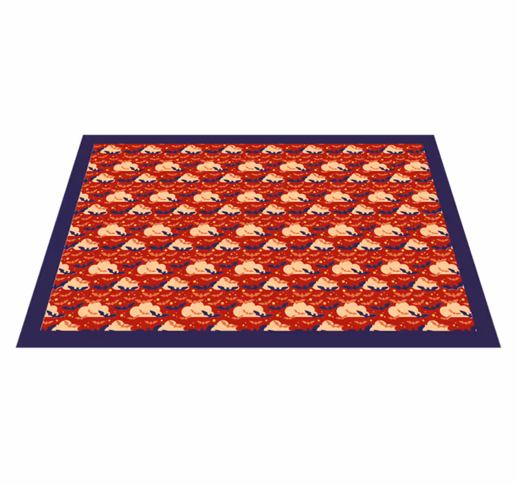 Morcego voador com tapete de vinil vermelho - TenStickers