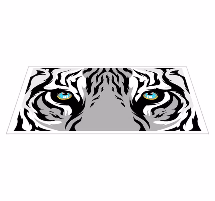 Tapete animal tigre de olhos azuis - TenStickers