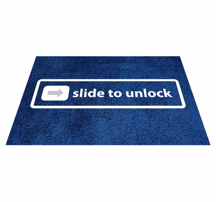 Tapete vinílico frases e textos design de desbloqueio - TenStickers