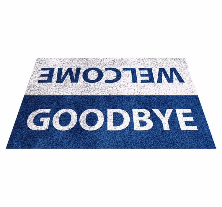 Tapete vinílico frases e textos boas-vindas e despedidas - TenStickers