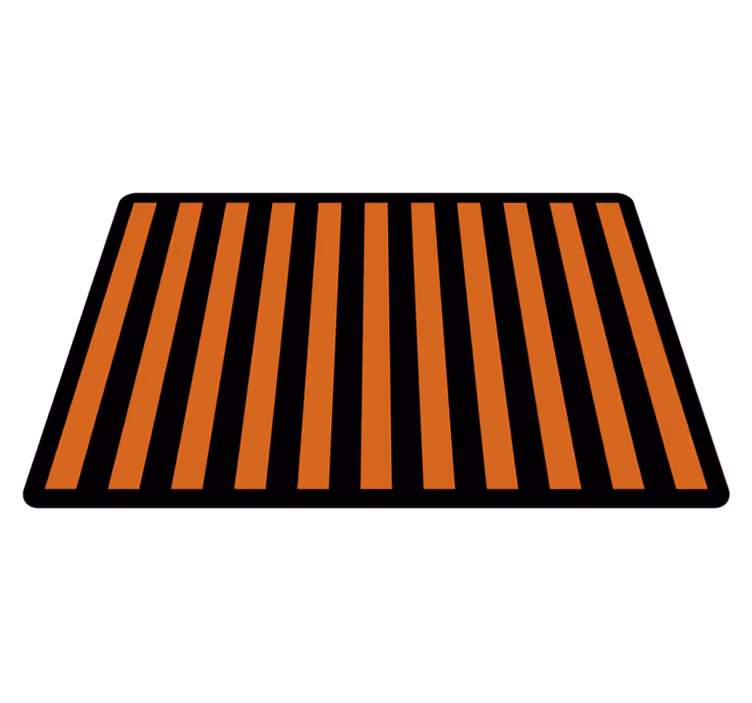 Tapetes de halloween listrados em laranja e preto - TenStickers