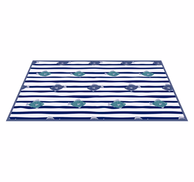 Tapete animal de peixes de cores diferentes - TenStickers