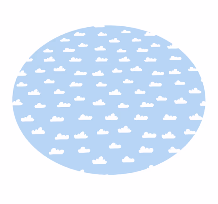 Tapete de vinil com nuvens azuis e brancas - TenStickers