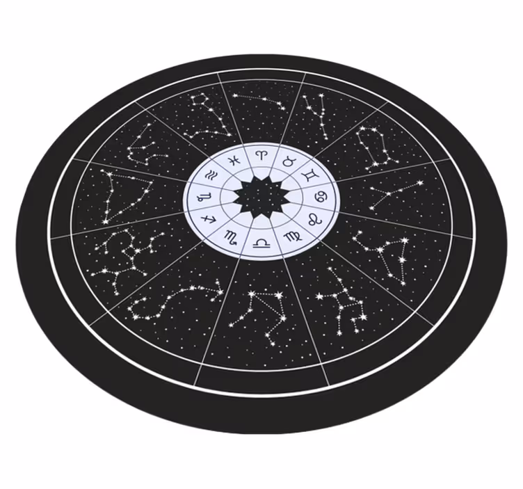Tapete de vinil com signos e constelações do zodíaco - TenStickers