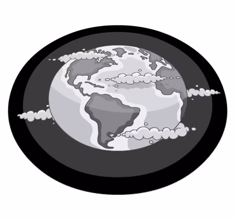 O tapete de vinil do mapa do mundo - TenStickers
