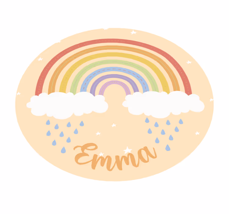 Tapete de vinil arco-íris personalizado - TenStickers