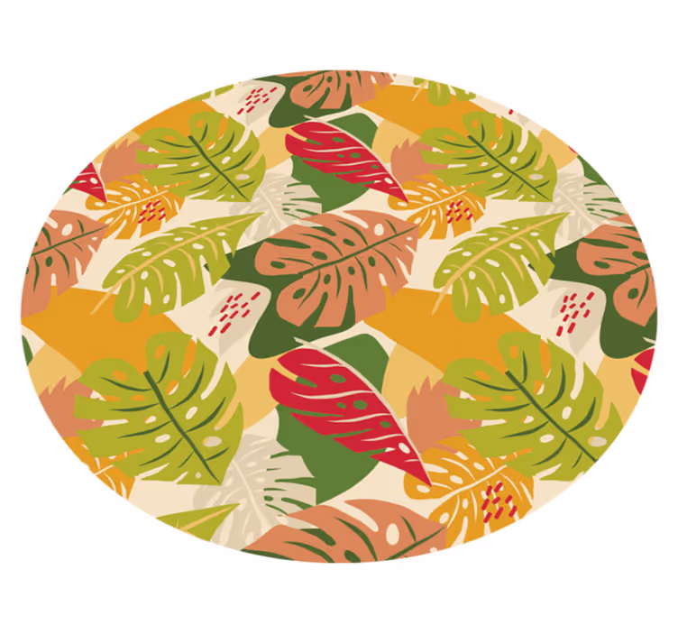 produtográfico alternativo monstera natureza tapete - TenStickers