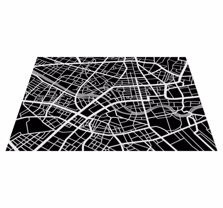 Viajar mapa mundo tapete de vinil - TenStickers