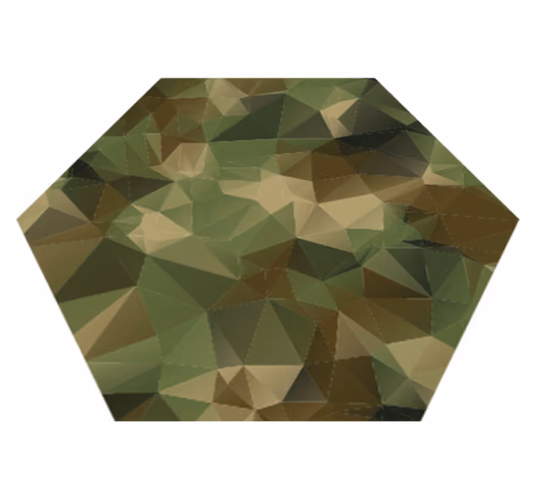 Tapete de vinil de camuflagem geométrica - TenStickers