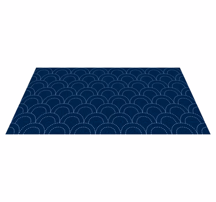 Carpete de vinil com textura de arcos azuis estilo jeans - TenStickers