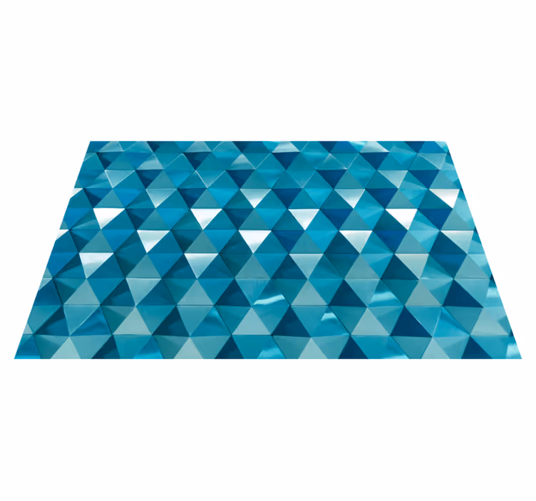 Tapetes geométricos com padrão 3d de diamante - TenStickers