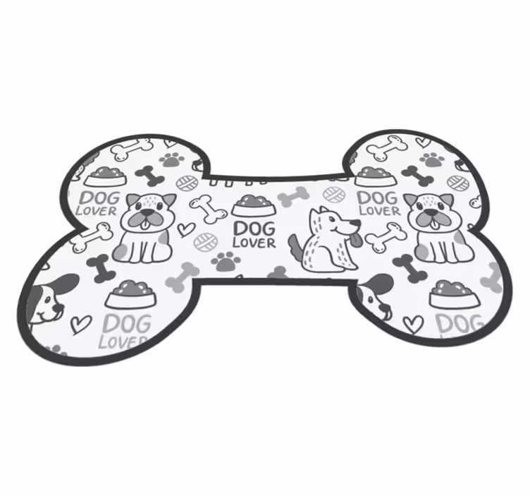 Tapetes de vinil desenhos osso e cães - TenStickers