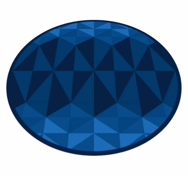 Tapete vinílico geométricas desenho circular geométrico - TenStickers