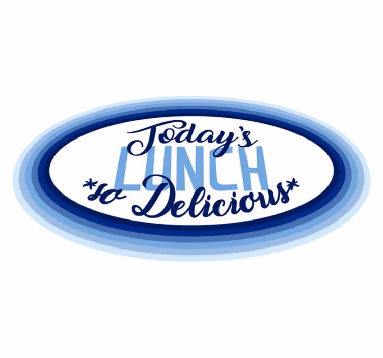 O almoço de hoje é um delicioso tapete de vinil - TenStickers