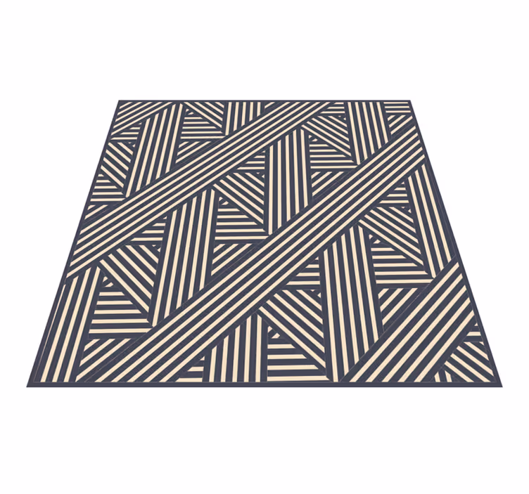 Tapete de vinil listrado azul branco e bege - TenStickers