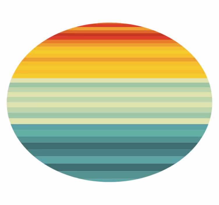 Tapete de riscas multicoloridas - TenStickers