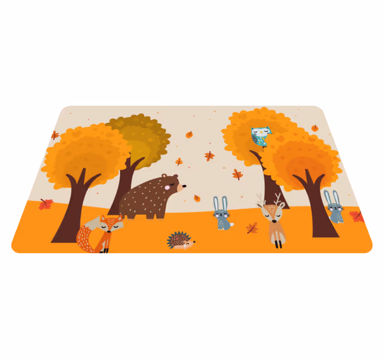 Tapete de animais selvagens fofos - TenStickers