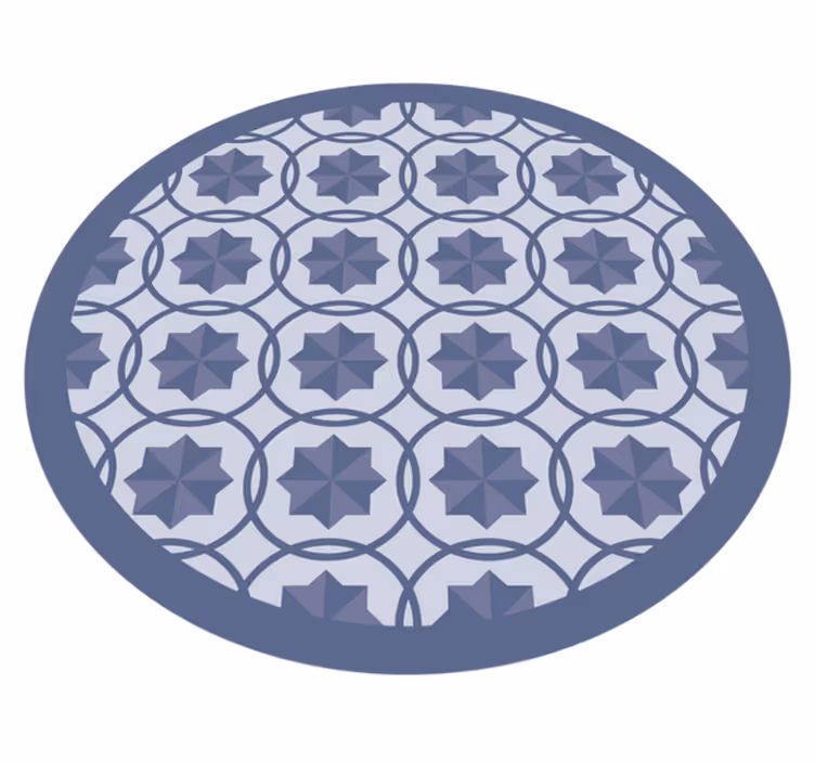 Tapete vinílico geométricas padrão geométrico simétrico - TenStickers